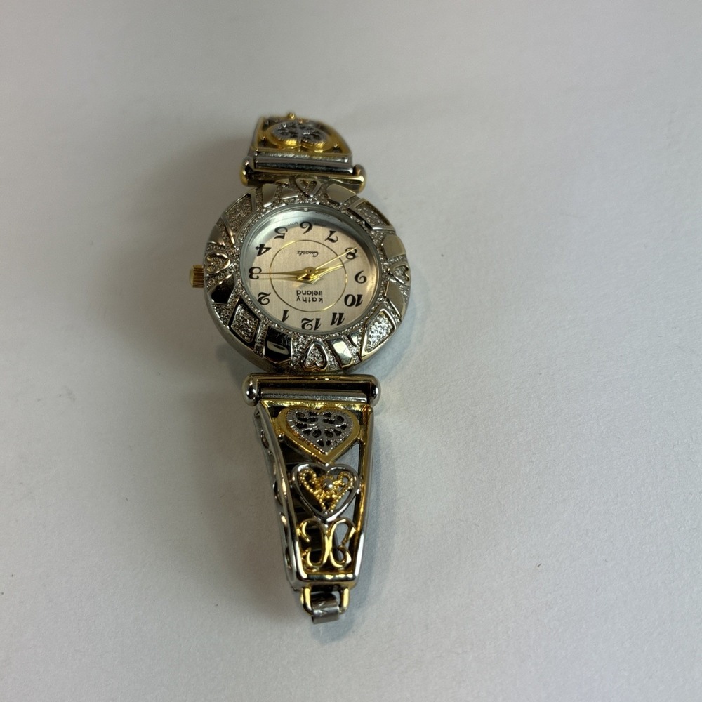 Kathy Ireland Vintage Watch Gold and Silver Tone New Battery Works EUC - Picture 16 of 16